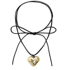 DIY-Schmuck, verstellbare Kette, Herz-Halsband für Damen