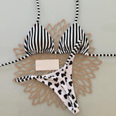 Heart Print Sling Two-piece Swimsuit