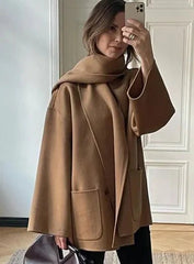 Eleganter Trenchcoat aus Wolle | Vintage Wintermode für Damen