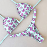 Bikini de tirantes con cuadros rombos