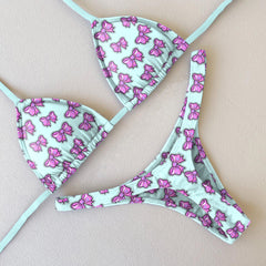 Rhombus Plaid Sling Bikini