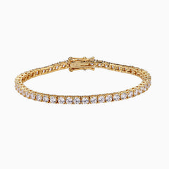 Glitzerndes Tennisarmband aus Sterlingsilber mit 3 mm Zirkonia