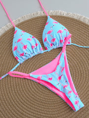 Flamingo Two-Piece Bikini Swimsuit