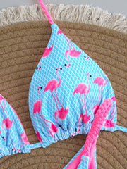 Flamingo Two-Piece Bikini Swimsuit