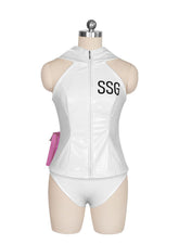 White Leather Swimsuit Cosplay Nami Costume Set Halloween