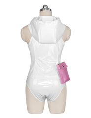 White Leather Swimsuit Cosplay Nami Costume Set Halloween
