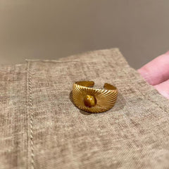 Anillos elegantes de cristal para mujer