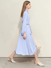 Minimalism 2024 Spring Women's Chiffon Dress