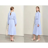 Minimalism 2024 Spring Women's Chiffon Dress