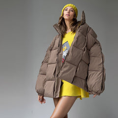 BEIGE PUFFER JACKET