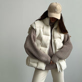 WHITE PUFFER VEST