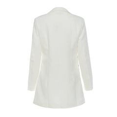 Zweireihiger Blazer mit glitzernden Kristallen und steigendem Revers