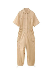 Sommer Damen Cargo Jumpsuit Streetwear