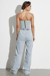 Denim 2-Piece Set - Blue
