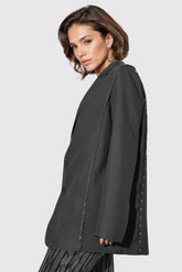 Blazer sastre de botonadura sencilla - Negro