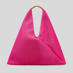 Bolso de lujo de nailon con diseño de cuadrícula triangular: Colección para mujer 2023