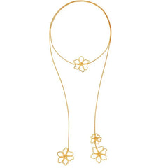 Collar con colgante de flores vintage: elegante joya floral