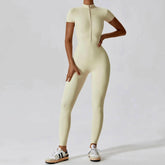 Yoga-Bodysuit mit Reißverschlussdetail für Damen – Ultimativer Komfort und Flexibilität