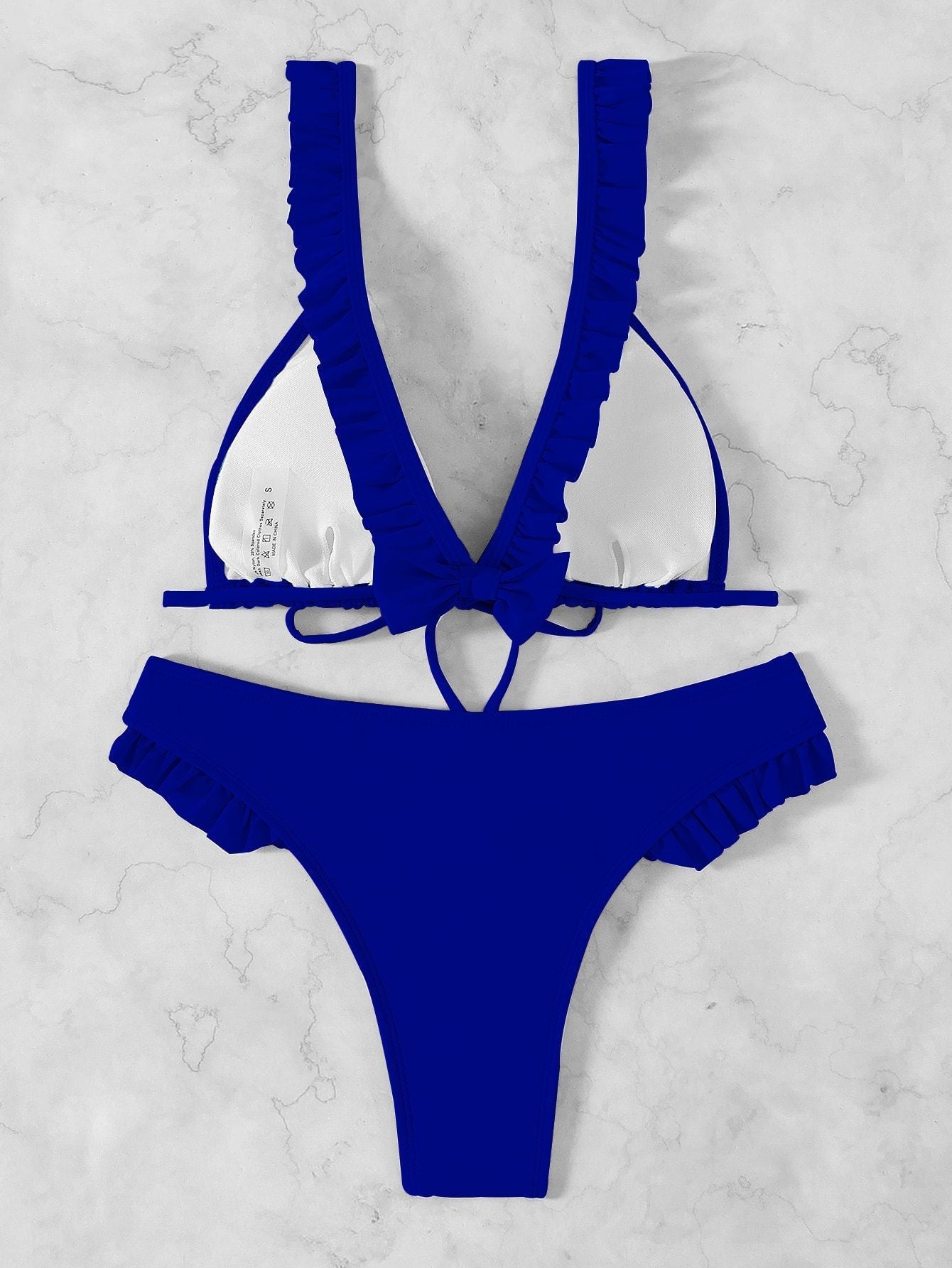 Bikini de playa con cordones