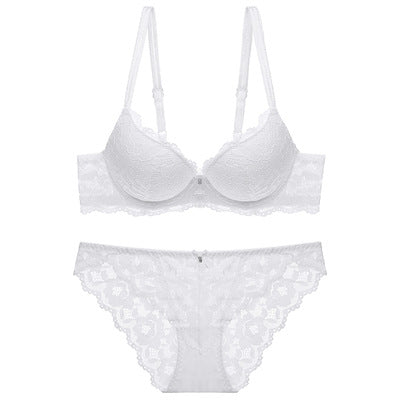 Bralette-Set mit Spitzenstickerei