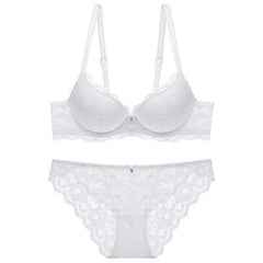 Bralette-Set mit Spitzenstickerei