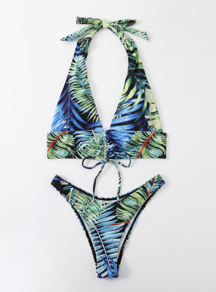 Bikini mit geteiltem Seil 