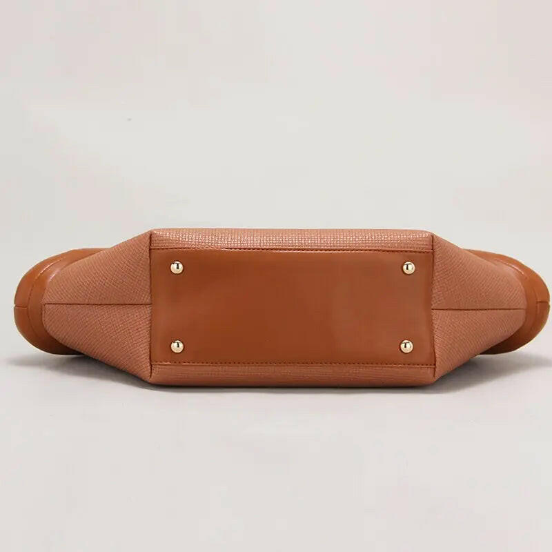 Fächerförmige Luxus-Handtasche für Damen mit Baumwollfüllung 