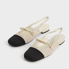 Black Flat Ladies' Mary Jane Shoes