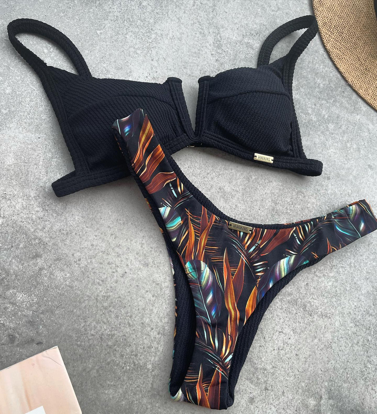 Lässiger Sling-Print-Bikini 