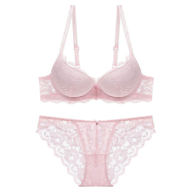 Bralette-Set mit Spitzenstickerei