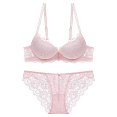 Bralette-Set mit Spitzenstickerei