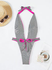 Bikini conjunto con cuello halter