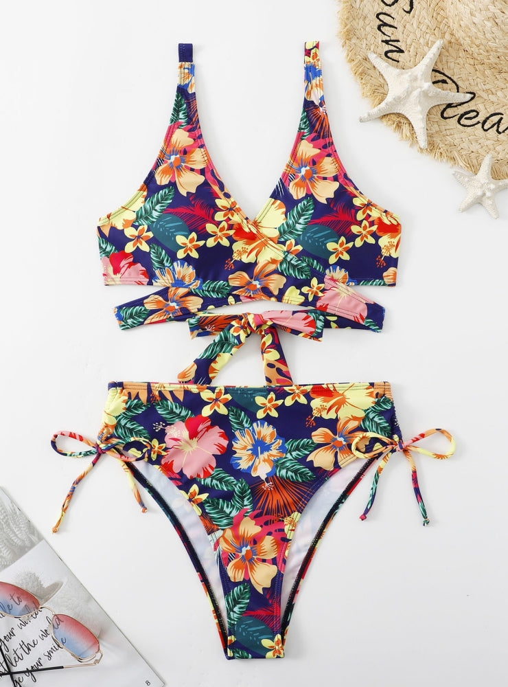 Traje de baño estampado bikini