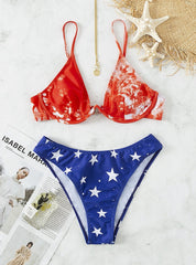 Bikini mit kleinem Stern-Print