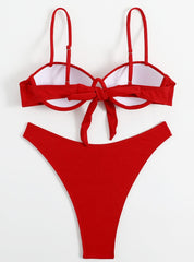 Roter Badeanzug-Bikini