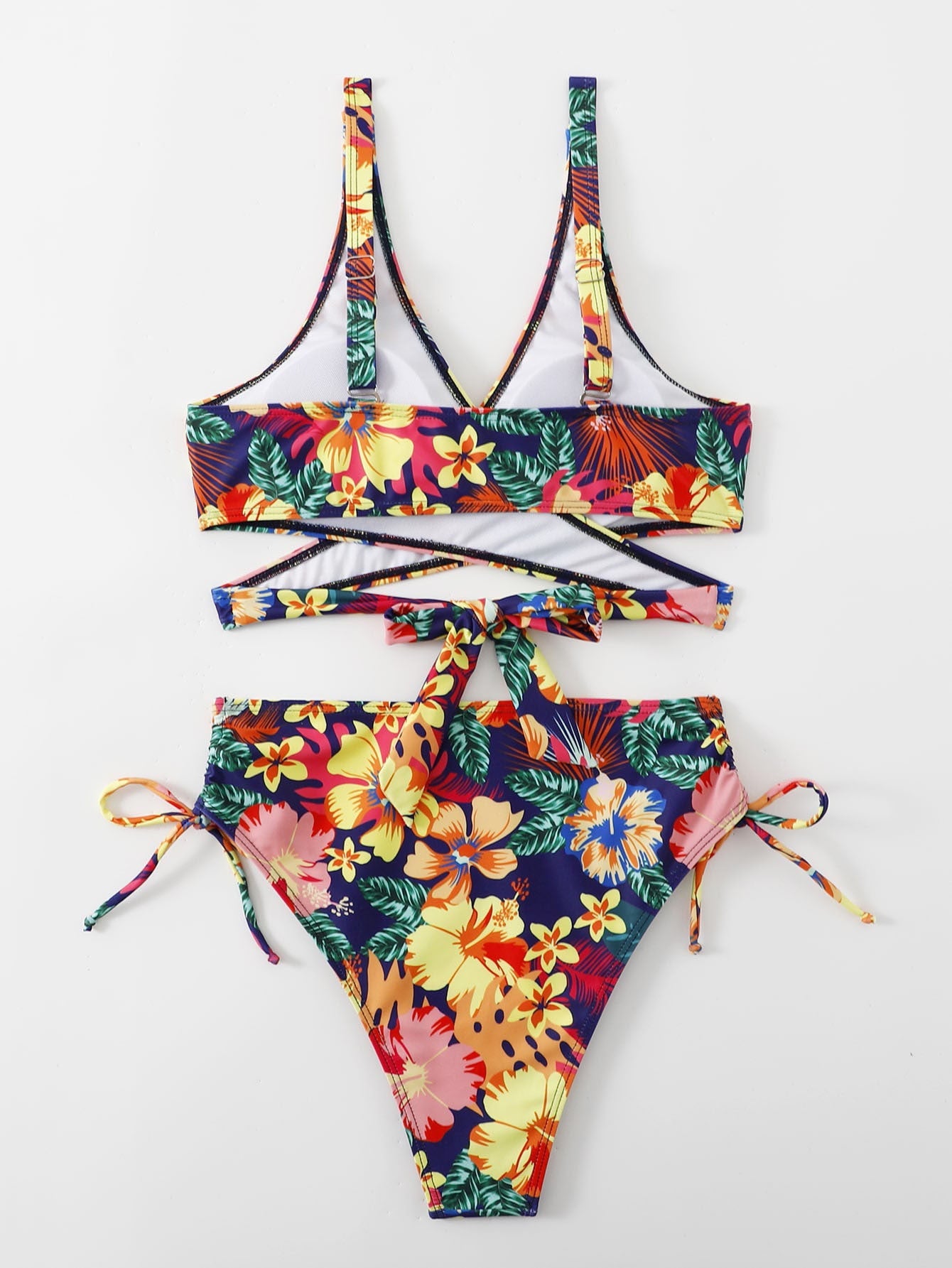 Traje de baño estampado bikini