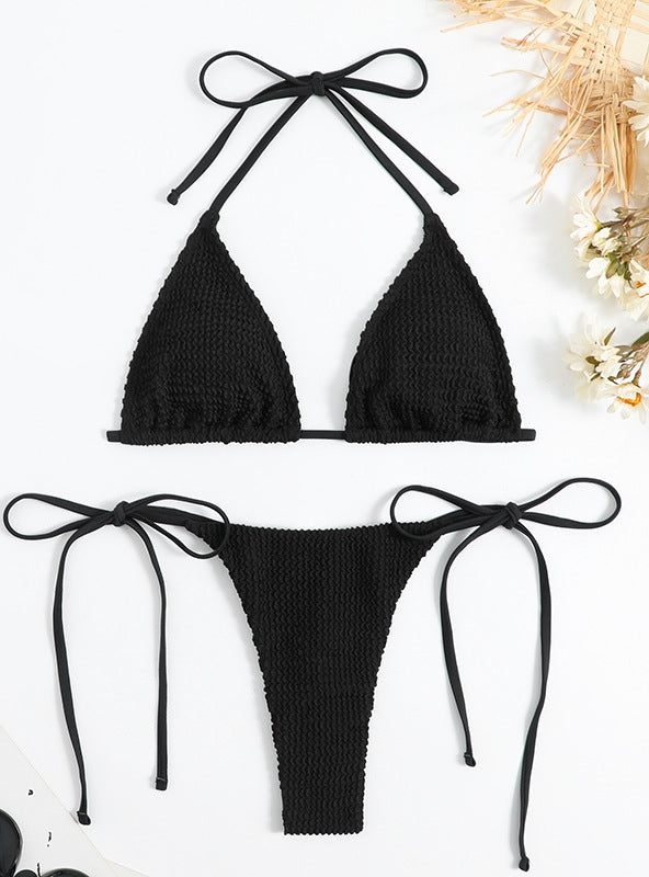 Backini Thread Solid Color Thread Cloth Sexy Bikini
