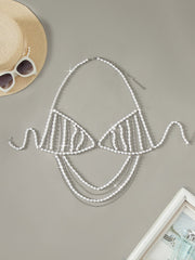 Suspender Jewelry Pearls Bikini