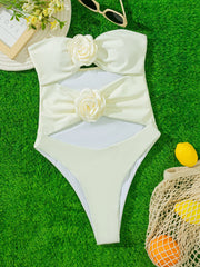 3D Flower One-piece Swimsuit