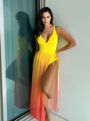 One-piece Bikini Gradient Two-piece Suit