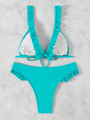 Bikini de playa con cordones