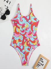 Traje de baño de una pieza bikini de playa multicolor