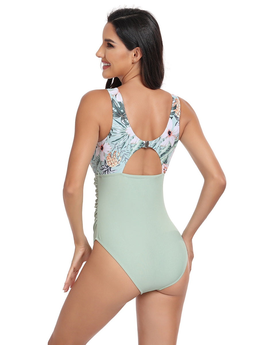 Damen Einteiliger Bikini mit Print