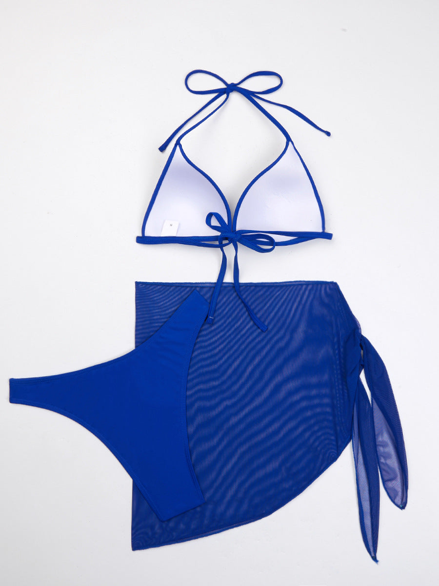 Three-piece Gauze Skirt Bikini