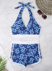 High Waist Halter Two Piece Swimsuit