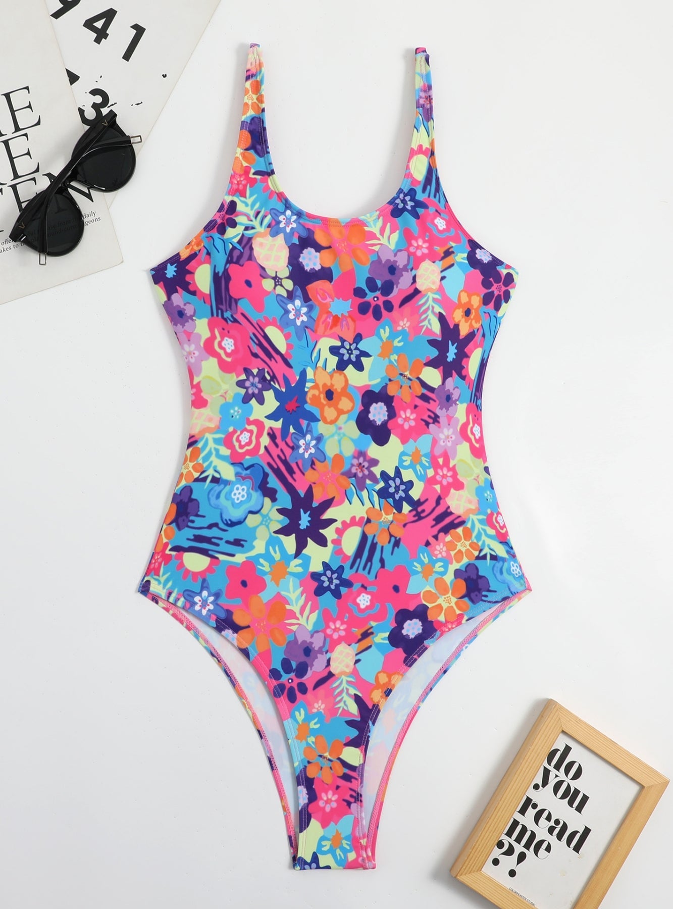 Traje de baño de una pieza bikini de playa multicolor