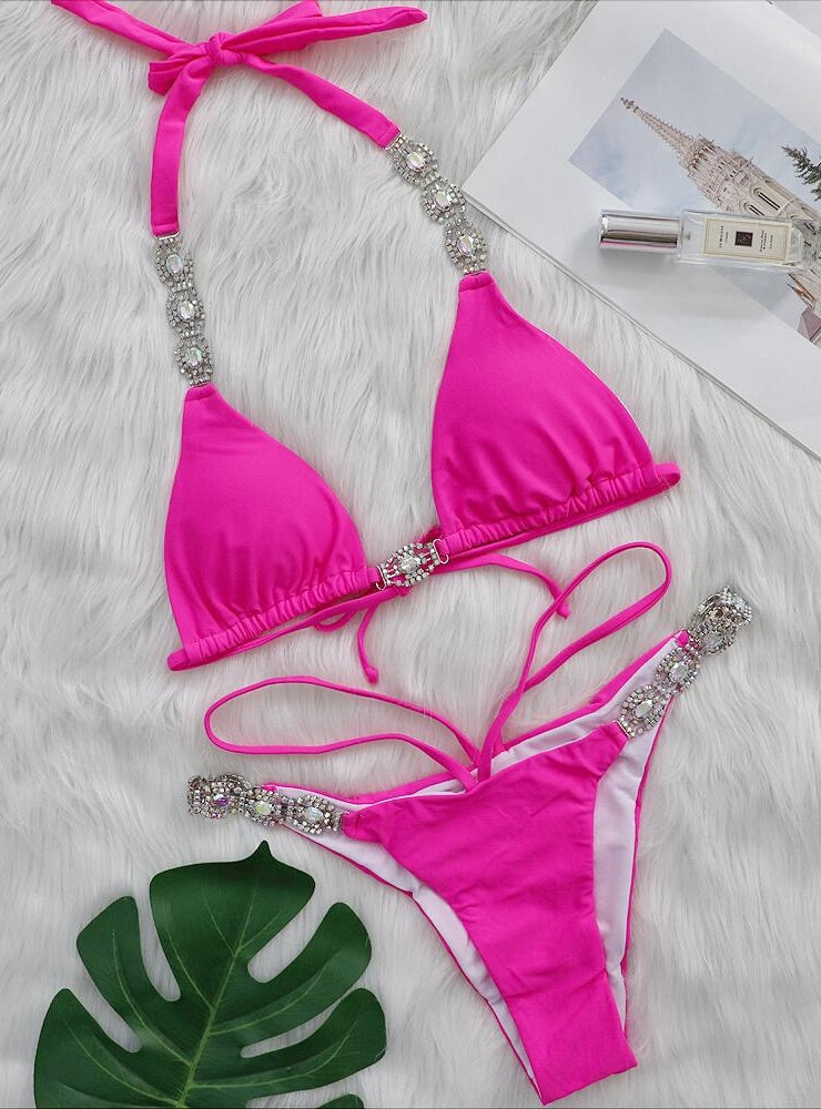 Bikini de diamantes de cristal 