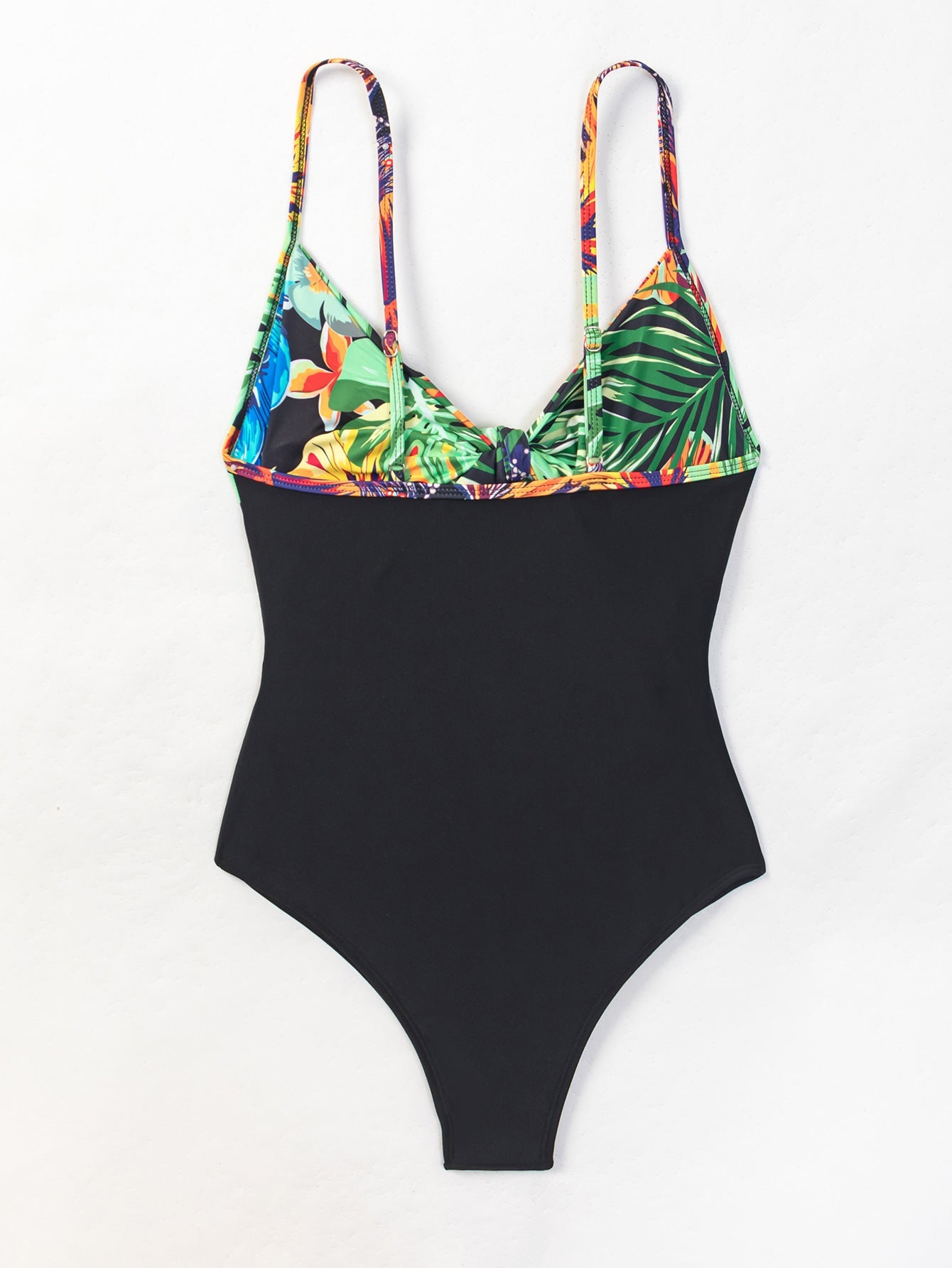 High Waist Floral One-piece Swimsuit