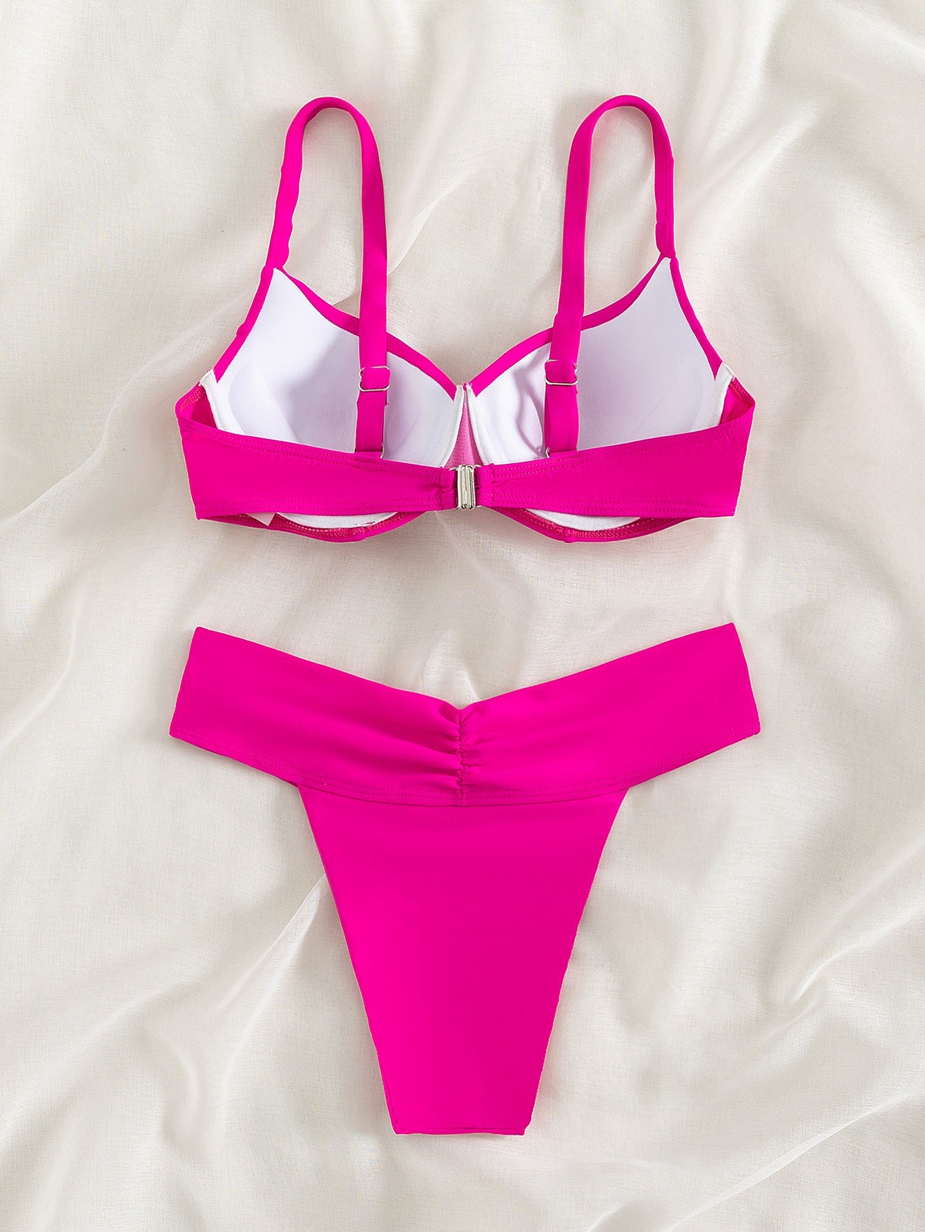 Solid Color Two Piece Bikini