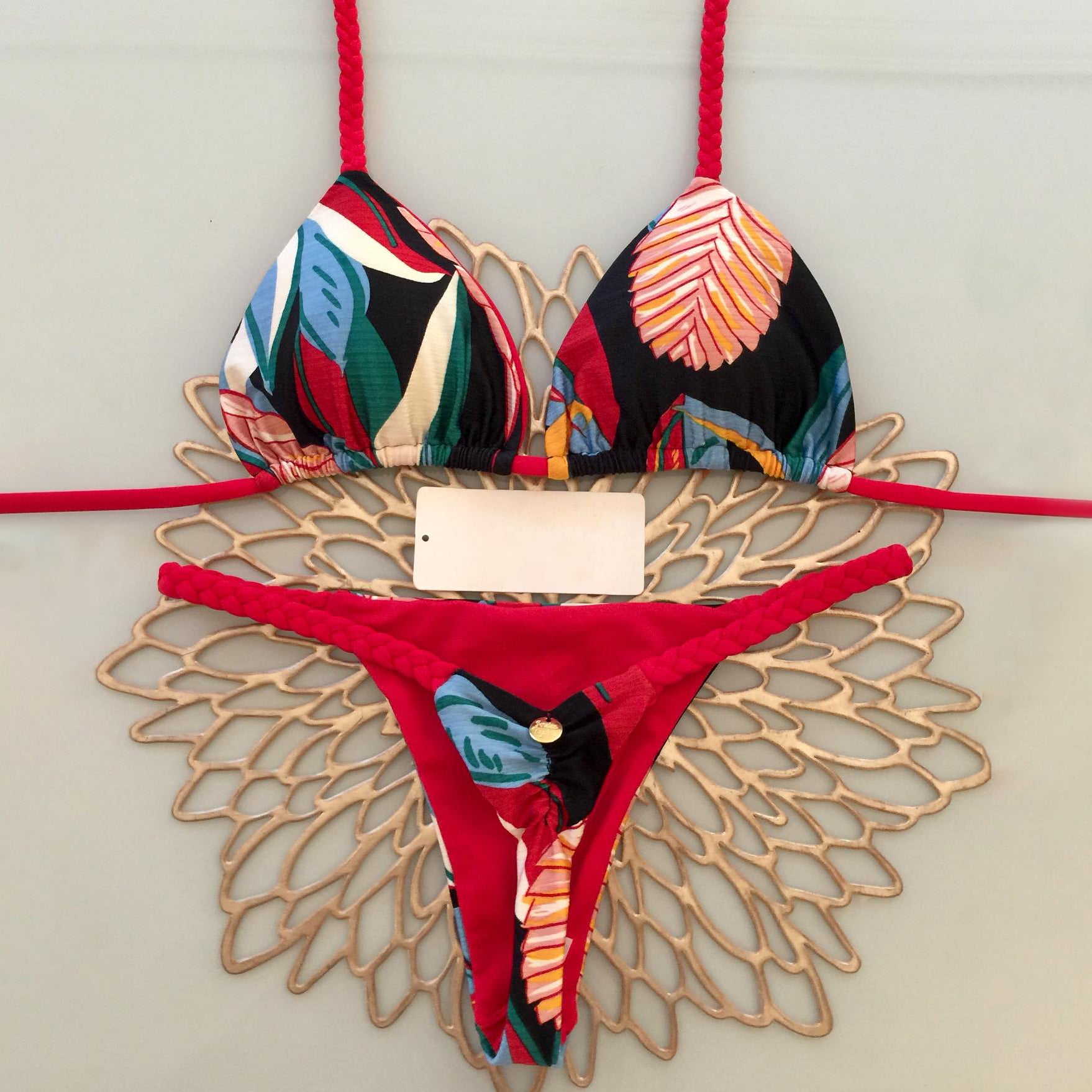 Bikini estilo bohemio chic para resort 